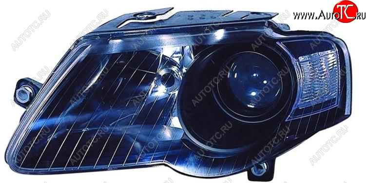 12 599 р. Левая фара (c электрокорректором, линзован) DEPO  Volkswagen Passat  B6 (2005-2011) седан  с доставкой в г. Вологда