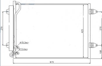 PASSAT КОНДЕНСАТОР КОНДИЦ (см.каталог) BODYPARTS vwpas05-931