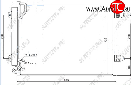 4 199 р. PASSAT КОНДЕНСАТОР КОНДИЦ (см.каталог) BODYPARTS vwpas05-931  с доставкой в г. Вологда