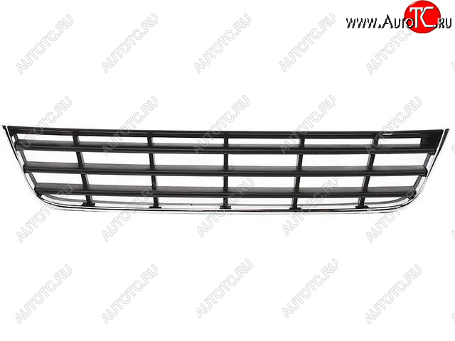1 249 р. Центральная решетка переднего бампера (пр-во Китай) BODYPARTS Volkswagen Passat B6 универсал (2005-2010) (молдинг хром)  с доставкой в г. Вологда