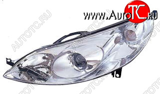 12 749 р. Левая фара (c электрокорректором) DEPO  Peugeot 407  седан (2004-2010)  с доставкой в г. Вологда