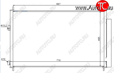 3 499 р. RAV4 КОНДЕНСАТОР КОНДИЦ (см.каталог) BODYPARTS tyrv406-931  с доставкой в г. Вологда
