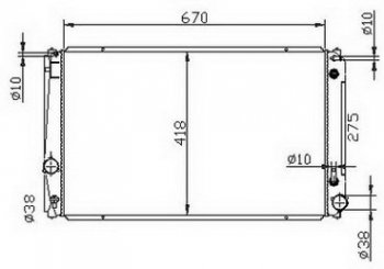 RAV4 РАДИАТОР ОХЛАЖДЕН 2.4 , 3.5 AT BODYPARTS tyrv406-913