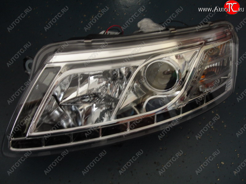 46 949 р. AUDI A6 {с DRL (дневн. ходов огни)} ФАРА Л+П (КОМПЛЕКТ) ТЮНИНГ (DEVIL EYES) (КСЕНОН) ЛИНЗОВАН (SONAR) ВНУТРИ ХРОМ SONAR ai0a604-003h-n  с доставкой в г. Вологда