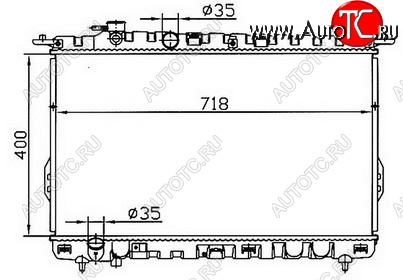 3 299 р. SONATA (SONATA 99-01MAGENTIS 01-) РАДИАТОР ОХЛАЖДЕН MT BODYPARTS hnson02-912  с доставкой в г. Вологда
