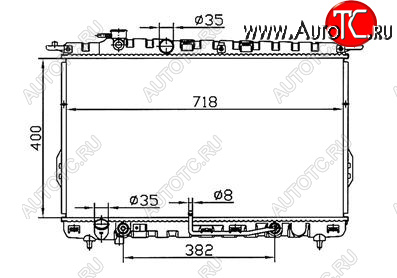 5 249 р. SONATA (SONATA 99-01MAGENTIS 01-) РАДИАТОР ОХЛАЖДЕН AT BODYPARTS hnson02-913  с доставкой в г. Вологда