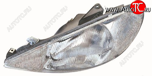 4 749 р. Левая фара (под корректор) DEPO  Peugeot 206 ( хэтчбэк 5 дв.,  хэтчбэк 3 дв.) (1998-2003) 2AC дорестайлинг  с доставкой в г. Вологда