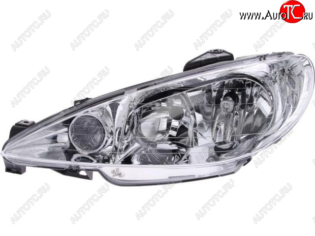 4 899 р. Левая фара (под корректор) BODYPARTS  Peugeot 206 ( хэтчбэк 5 дв.,  хэтчбэк 3 дв.) (1998-2003) 2AC дорестайлинг  с доставкой в г. Вологда