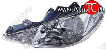 5 599 р. Левая фара (под корректор) BODYPARTS  Peugeot 206 ( хэтчбэк 5 дв.,  хэтчбэк 3 дв.) (1998-2003) 2AC дорестайлинг  с доставкой в г. Вологда