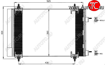 4 999 р. 307 (CT C4 04-) КОНДЕНСАТОР КОНДИЦ (см.каталог) BODYPARTS pg30703-932  с доставкой в г. Вологда