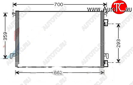 4 299 р. VECTRA (+SIGNUM) КОНДЕНСАТОР КОНДИЦ (см.каталог) BODYPARTS opvca02-931  с доставкой в г. Вологда