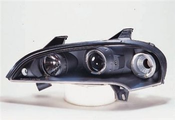 TIGRA ФАРА Л+П (КОМПЛЕКТ) ТЮНИНГ ЛИНЗОВАН С 2 СВЕТЯЩ ОБОДК (SONAR) ВНУТРИ ЧЕРН SONAR optgr94-001b-n