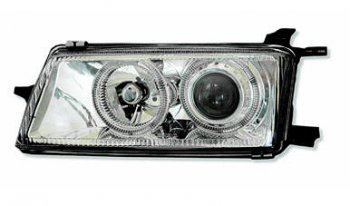 VECTRA ФАРА ЛЕВ ТЮНИНГ ЛИНЗОВАН С 2 СВЕТЯЩ ОБОДК ВНУТРИ ХРОМ BODYPARTS opvca88-003h-l