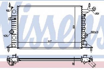 VECTRA РАДИАТОР ОХЛАЖДЕН (NISSENS) (NRF) (GERI) (см.каталог) NISSENS opvca96-910