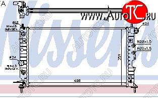 4 199 р. VECTRA РАДИАТОР ОХЛАЖДЕН (см.каталог) BODYPARTS opvca96-915  с доставкой в г. Вологда