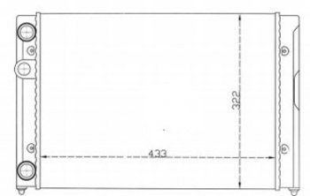 GOLF РАДИАТОР ОХЛАЖДЕН 1.4 MT (см.каталог) BODYPARTS vwglf92-911