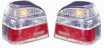 GOLF ФОНАРЬ ЗАДН ВНЕШН Л+П (КОМПЛЕКТ) ПРОЗРАЧ (DEPO) БЕЛ-КРАСН DEPO vwglf92-740wr-n