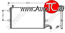 3 399 р. GOLF (+VENTO) КОНДЕНСАТОР КОНДИЦ (R12) BODYPARTS vwglf92-930  с доставкой в г. Вологда
