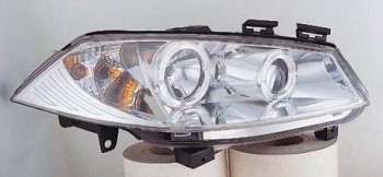 MEGANE ФАРА Л+П (КОМПЛЕКТ) ТЮНИНГ ЛИНЗОВАН С СВЕТЯЩ ОБОДК +- ПКОРРЕКТОР (SONAR) ВНУТРИ (7 шт) ХРОМ SONAR rnmeg03-001h-n