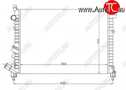 2 659 р. LAGUNA РАДИАТОР ОХЛАЖДЕН (см.каталог) BODYPARTS rnlag94-912  с доставкой в г. Вологда