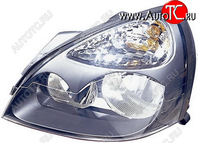 5 249 р. Левая фара (под корректор) DEPO  Renault Clio ( CB,  BB) (2001-2012) рестайлинг, хэтчбэк 3 дв., рестайлинг, хэтчбэк 5 дв.  с доставкой в г. Вологда