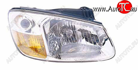 5 849 р. Правая фара DEPO KIA Cerato 1 LD седан рестайлинг (2005-2008)  с доставкой в г. Вологда