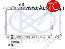 8 799 р. SONATA {SONATA 99-01} РАДИАТОР ОХЛАЖДЕН MT (KOYO) KOYORAD hnson02-910  с доставкой в г. Вологда