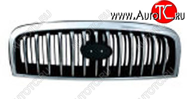 1 789 р. Решетка радиатора (пр-во Китай) BODYPARTS Hyundai Sonata EF рестайлинг ТагАЗ (2001-2013) (молдинг хром)  с доставкой в г. Вологда