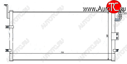 4 399 р. SONATA КОНДЕНСАТОР КОНДИЦ BODYPARTS hnson98-930  с доставкой в г. Вологда