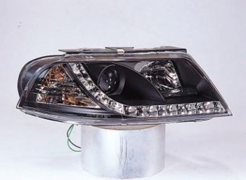 PASSAT ФАРА Л+П (КОМПЛЕКТ) ТЮНИНГ ЛИНЗОВАН (DEVIL EYES) (SONAR) ВНУТРИ ЧЕРН SONAR vwpas01-005b-n