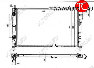 3 499 р. ESPERO РАДИАТОР ОХЛАЖДЕН AT BODYPARTS dwesp94-912  с доставкой в г. Вологда