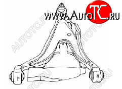3 299 р. S70 {V70 97-02850 91-96} РЫЧАГ ПЕРЕДН ПОДВЕСКИ ПРАВ НИЖН кроме ТУРБО (Тайвань) SH vvs7097-810-r  с доставкой в г. Вологда