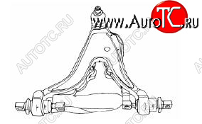 4 099 р. S70 {V70 97-02850 91-96} РЫЧАГ ПЕРЕДН ПОДВЕСКИ ПРАВ НИЖН С ТУРБО (Тайвань) SH vvs7097-811-r  с доставкой в г. Вологда