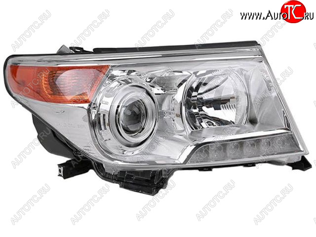 8 999 р. Правая фара (с электрокорректором, ксенон) BODYPARTS Toyota Land Cruiser 200 1-ый рестайлинг (2012-2015)  с доставкой в г. Вологда