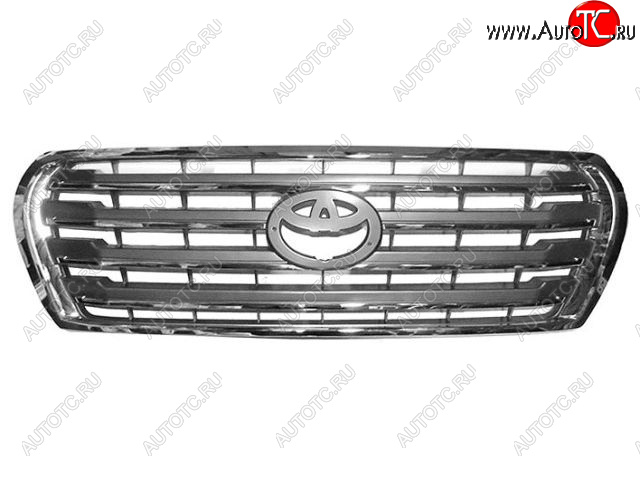 8 499 р. Решетка радиатора (пр-во Китай) BODYPARTS  Toyota Land Cruiser  200 (2012-2015) 1-ый рестайлинг (хром)  с доставкой в г. Вологда