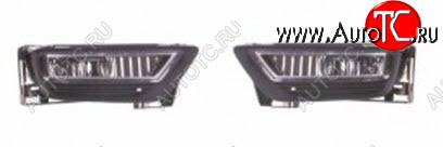 6 699 р. Комплект противотуманных фар (пр-во Китай) DLAA  Honda Accord  8 CU (2011-2013) седан рестайлинг  с доставкой в г. Вологда