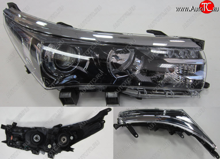 11 999 р. Правая фара (с электрокорректором, диодная) BODYPARTS Toyota Corolla E180 дорестайлинг (2013-2016)  с доставкой в г. Вологда