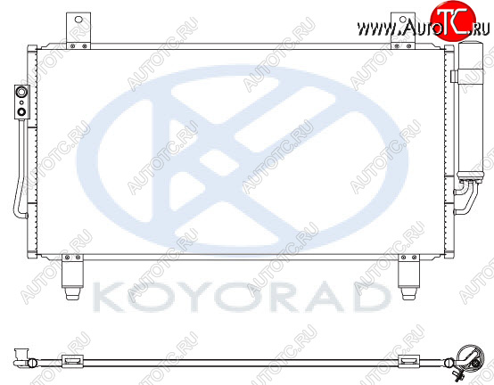12 599 р. OUTLANDER КОНДЕНСАТОР КОНДИЦ (KOYO) KOYORAD mbotl13-930  с доставкой в г. Вологда