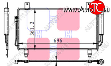 6 399 р. OUTLANDER КОНДЕНСАТОР КОНДИЦ BODYPARTS mbotl13-931  с доставкой в г. Вологда