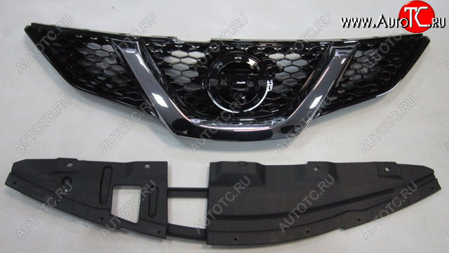 4 299 р. QASHQAI РЕШЕТКА РАДИАТОРА С ОТВ ПКАМЕРУ (Китай) BODYPARTS nnqas14-101  с доставкой в г. Вологда