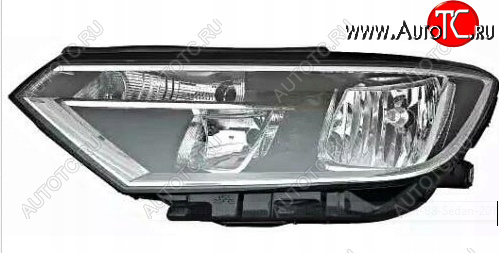 0 р. Левая фара (c электрокорректором) DEPO  Volkswagen Passat  B8 (2015-2019) седан дорестайлинг  с доставкой в г. Вологда