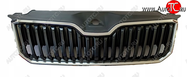 4 099 р. Решетка радиатора (пр-во Китай) BODYPARTS  Skoda Superb ( B8 (3V),  B8 (3V5)) (2015-2019) лифтбэк дорестайлинг, универсал дорестайлинг (молдинг хром)  с доставкой в г. Вологда