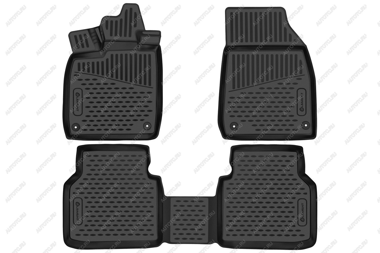 2 689 р. Коврики 3D в салон (кроссовер, battery electric, USA) Element Volkswagen ID4 (2020-2025) (черные)  с доставкой в г. Вологда
