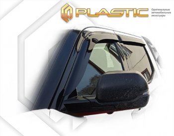 2 299 р. Дефлектора окон CA-Plastic Toyota Tundra XK70 (2021-2025) (серый Сlassic полупрозрачный)  с доставкой в г. Вологда. Увеличить фотографию 2