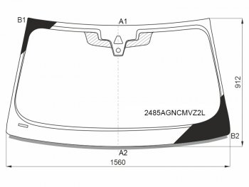 Стекло лобовое (Камера Датчик дождя Молдинг) BMW 5-Series 20-  M5 17-20 FUYAO 2485AGNCMVZ2L