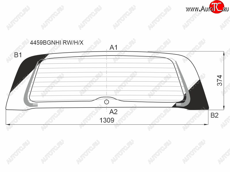10 399 р. Стекло заднее (Цвет зеленый Обогрев) Kia Soul 19- XYG 4459BGNHI RW/H/X  с доставкой в г. Вологда