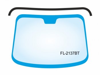 Молдинг лобового стекла (Сверху) BMW X5 99-06 FLEXLINE FL-2137BT
