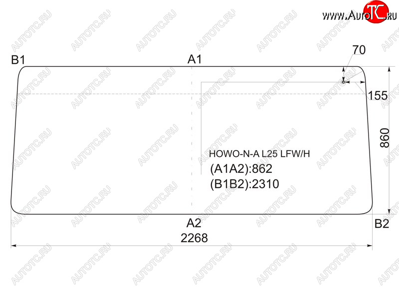 14 899 р. Стекло лобовое (Антенна) Howo Expo 04- XYG HOWO-N-A L25 LFW/H  с доставкой в г. Вологда