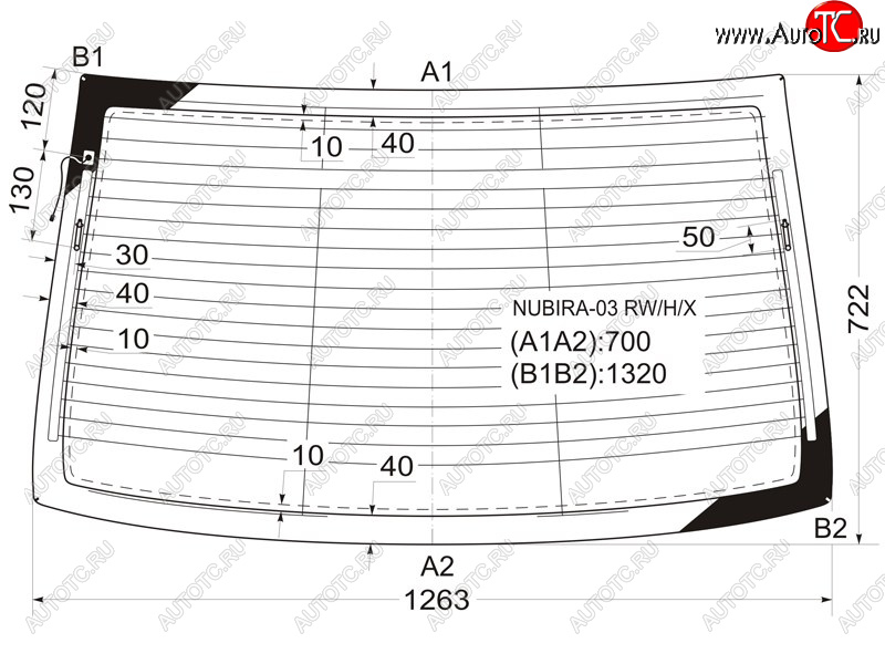 6 999 р. Стекло заднее (Цвет зеленый Обогрев Антенна 4D SED) Chevrolet Lacetti 04-13  Daewoo Lacetti 04-0 XYG NUBIRA-03 RW/H/X  с доставкой в г. Вологда