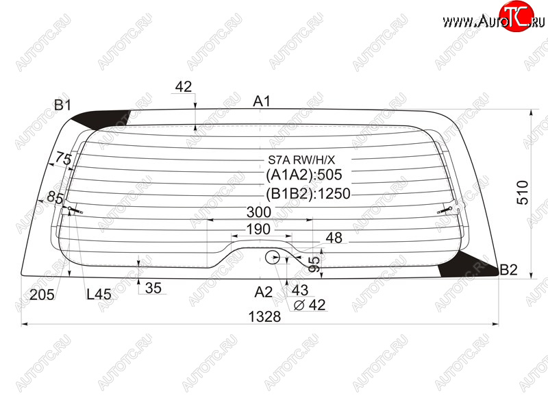 7 699 р. Стекло заднее (Цвет зеленый Обогрев) Honda Stream 00-06 XYG S7A RW/H/X  с доставкой в г. Вологда